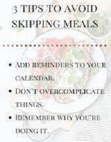 avoid skipping meals