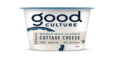 Cottae cheese nutrition label