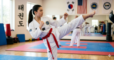 Taekwondo red belt
