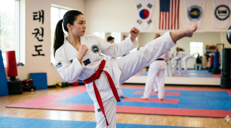 Taekwondo red belt