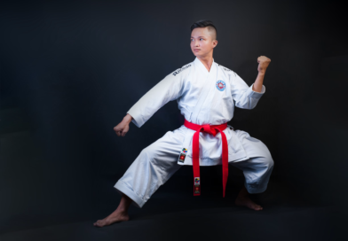 Taekwondo Red Belt Form: Taegeuk Chil Jang Step-by-Step Taekwondo student demonstrating the Red Belt Form Taegeuk Chil Jang tiger stance and technique